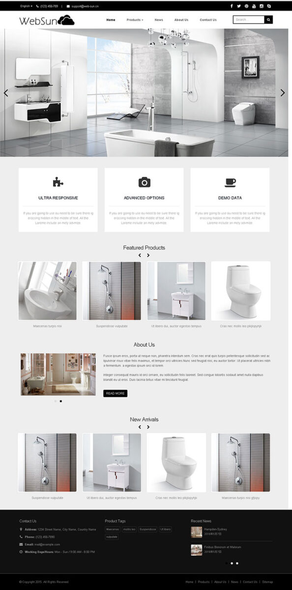 C22儿童玩具丨颜料涂料丨英文网站模板
