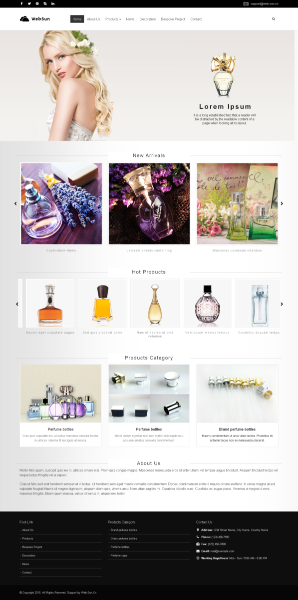 c51化妆品丨香水瓶丨美妆用品外贸独立站