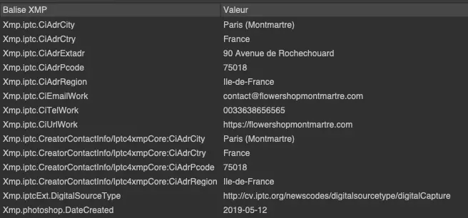 JPEG图片的EXIF信息实例