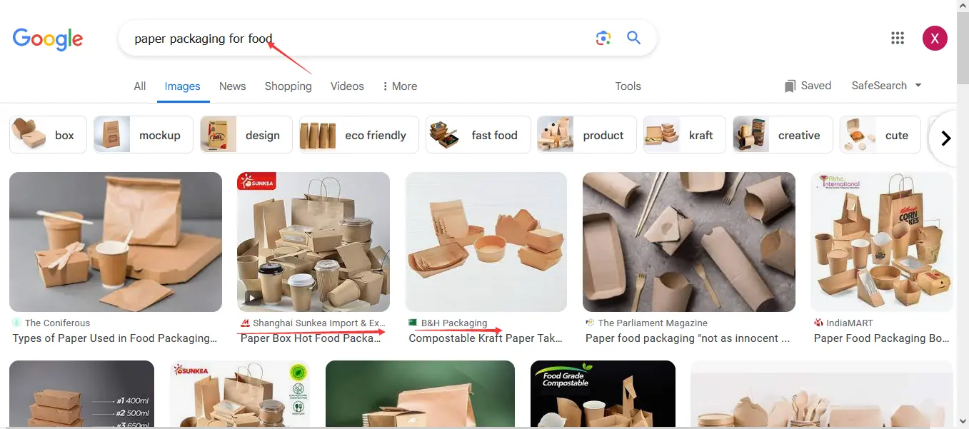 图片SEO优化，图片搜索结果