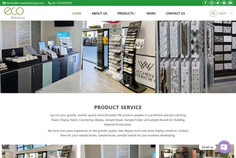 ECO Solutions 石材展示架官网首页