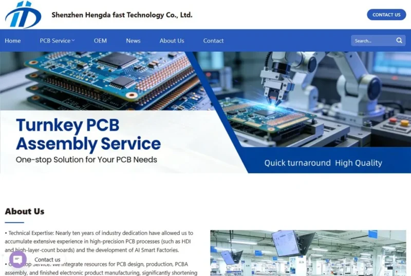 恒达fast Technology PCB官网首页